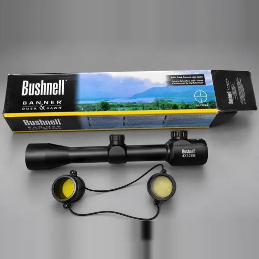 Mira telescópica Bushnell 4x32 con retícula iluminada