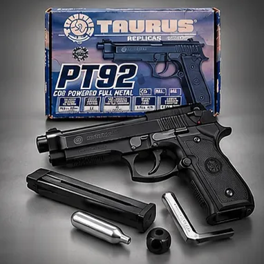 Pistola airsoft Taurus PT92 CO2, 6 mm